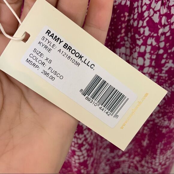 NWT Ramy Brook Kyrie Mock Neck Blouse (BIN P) - Picture 9 of 11